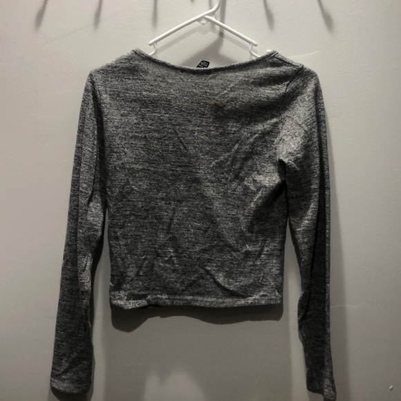 Gray Crop Top - Picture 2 of 2
